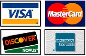 Credit Cards Accepted